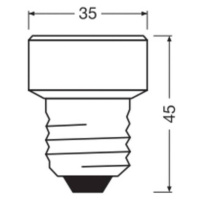 OSRAM LED Star Flat E27 3,5 W 4 000 K 3-stupňové stmievanie s vymeniteľným