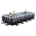 Bazén s filtráciou Black Leather pool Exit Toys oceľová konštrukcia 540*250*100 cm čierny od 6 r