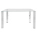 Jedálenský stôl Kant 140x90 cm strieborný