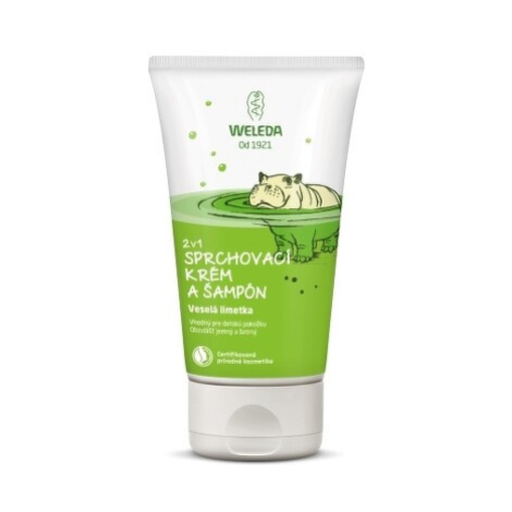 WELEDA 2v1 Sprchový krém a šampón veselá limetka 150 ml