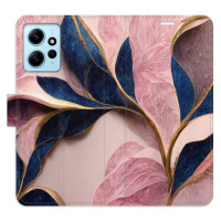 Flipové puzdro iSaprio - Pink Leaves - Xiaomi Redmi Note 12 5G