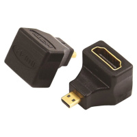 PremiumCord Micro HDMI male adaptér na HDMI Female zahnutý