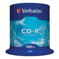 VERBATIM CD-R(100-Pack)Spindle/EP/DL/52x/700MB