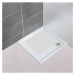 Biela protišmyková kúpeľňová podložka Wenko Mirasol, 54 × 54 cm