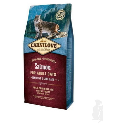 Carnilove Cat Salmon for Adult Sensitiv & LH  6kg zľava + Churu ZADARMO