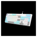 A4tech Bloody S510R ľadovo biela mechanická herná klávesnica, USB, CZ