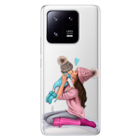 Odolné silikónové puzdro iSaprio - Kissing Mom - Brunette and Boy - Xiaomi 13 Pro