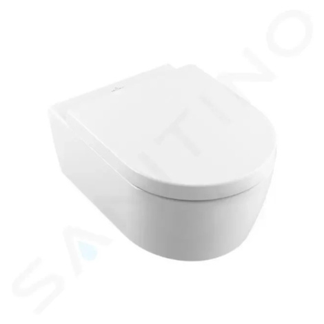 VILLEROY & BOCH - Avento Závesné WC s doskou SoftClosing, DirectFlush, CeramicPlus, alpská biela
