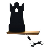 Detská nástenná lampička TOWER LED Čierna