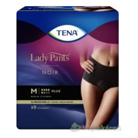 TENA Lady Pants Plus Noir M čierne dámske naťahovacie inkontinenčné nohavičky 9ks