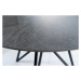 Sconto Jedálenský stôl MERONU sivý mramor/čierna