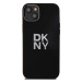 DKNY Liquid Silicone Stack Metal Logo Apple iPhone 15 Plus DKHCP15MSMCBSK Black