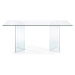 Jedálenský stôl so sklenenou doskou 90x200 cm Burano – Kave Home