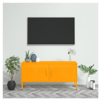 vidaXL TV skrinka horčicovo-žltá 105x35x50 cm oceľ