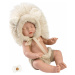 Llorens 63203 NEW BORN CHLAPČEK - spiaca realistická bábika s celovinylovým telom