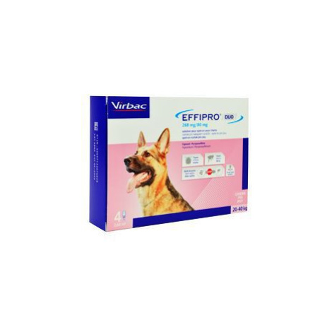 Effipro DUO Dog L (20-40 kg) 268/80 mg, 4x2,68 ml Virbac