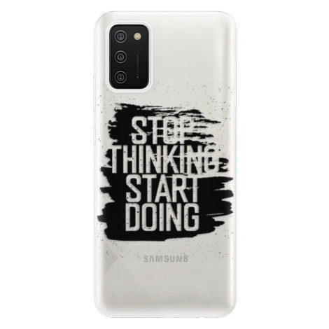 Odolné silikónové puzdro iSaprio - Start Doing - black - Samsung Galaxy A02s