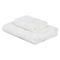 Krémovobiele bavlnené uteráky a osušky v súprave 2 ks Dora – Foutastic