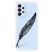 Odolné silikónové puzdro iSaprio - Writing By Feather - black - Samsung Galaxy A33 5G