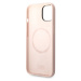 Karl Lagerfeld and Choupette Liquid Silicone Zadný Kryt pre iPhone 14 Max Pink