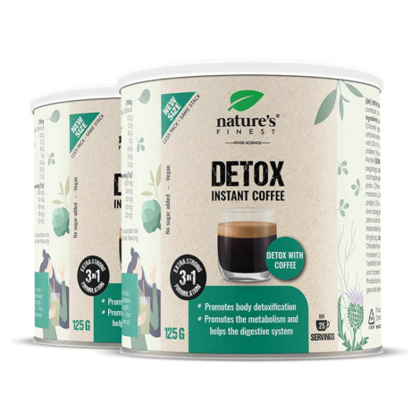 Nature's Finest Detox Coffee | chlorella + ostropestřec + artyčok detox směs | Arabica káva pro 