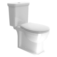 WC kombi CLASSIC, spodný/zadný odpad, biele WCSET06-CLASSIC