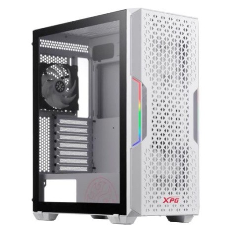 ADATA XPG case STARKER AIR Mid-Tower, bez zdroja, 1x 120mm + 1x 120mm ARGB, Biela