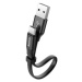 Kábel Baseus Nimble CATMBJ-01, USB na USB-C, 23cm, čierny