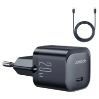 Joyroom JR-TCF02, USB-C PD 20W + USB-C kábel, čierna