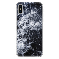 Odolné silikónové puzdro iSaprio - Cracked - iPhone X