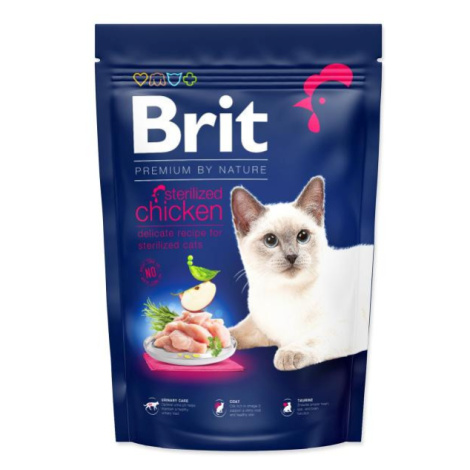 Krmivo Brit Premium by Nature Cat Sterilized Chicken 1,5kg