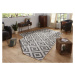 Kusový koberec Twin-Wendeteppiche 103132 grau creme – na ven i na doma - 80x350 cm NORTHRUGS - H