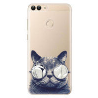 Odolné silikónové puzdro iSaprio - Crazy Cat 01 - Huawei P Smart