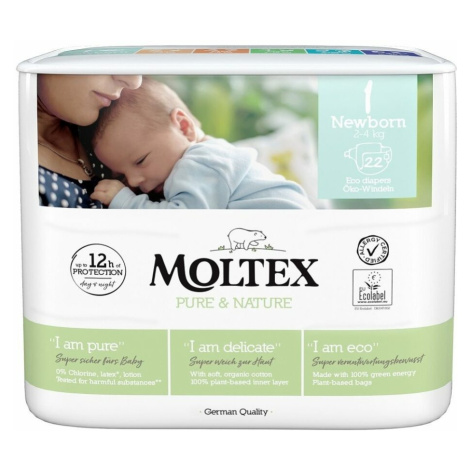 MOLTEX Pure & Nature Newborn 2 - 4 kg  22 ks