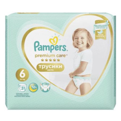 Nohavičky plienkové Premium Care Pants 6 EXTRA LARGE 16kg+ 31ks Pampers