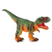 Veľký dinosaurus Tyrannosaurus Rex figúrka zelená a oranžová Zvuk: 60 cm Dĺžka