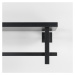 Čierny kovový nástenný vešiak s poličkou Simplon – Spinder Design