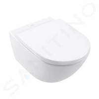 VILLEROY & BOCH - Subway 3.0 Závesné WC, TwistFlush, AntiBac, CeramicPlus, alpská biela 4670T0T2