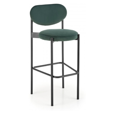 Barová stolička H108 Tmavo zelená Halmar