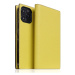 SLG Design puzdro D8 Neon Full Grain Leather Diary pre iPhone 14 Pro Max - Lemon