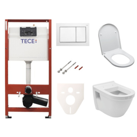 Cenovo zvýhodnený závesný WC set TECE do ľahkých stien / predstenová montáž + WC Vitra Integra v