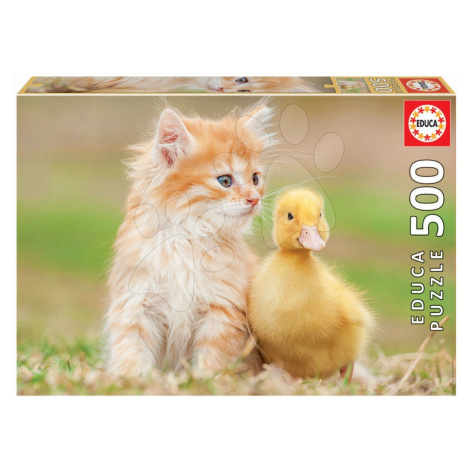 Puzzle Adorable Friends Educa 500 dielov a Fix lepidlo od 11 rokov