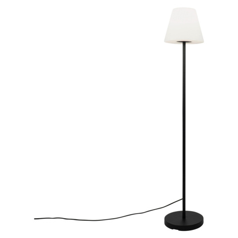 Inteligentná moderná vonkajšia stojaca lampa čierneho odtieňa bielej farby vrátane Wifi A60 - Vi QAZQA