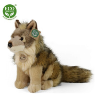 Rappa Plyšový vlk sediaci 24 cm Eco Friendly