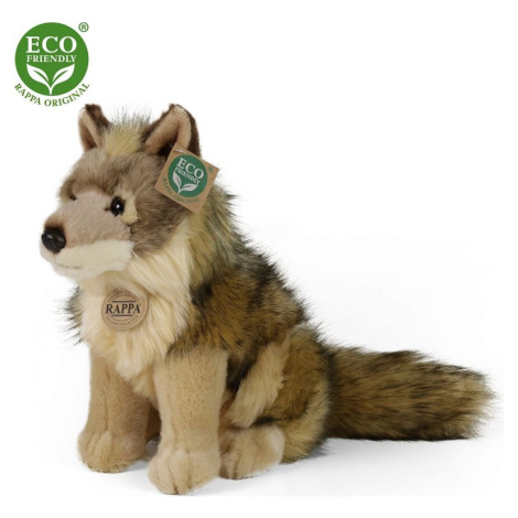 Rappa Plyšový vlk sediaci 24 cm Eco Friendly