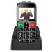 Tlačidlový telefón pre seniorov Evolveo EasyPhone EB, strieborná