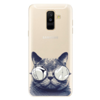 Silikónové puzdro iSaprio - Crazy Cat 01 - Samsung Galaxy A6+