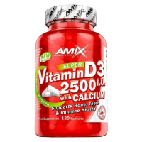 AMIX Vitamín D3 2500 I.U. s vápnikom 120 kapsúl