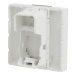 Unica - centrálna doska RJ45 Keystone, 2M, Biela