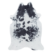Kusový koberec Etosha 4114 black (tvar kožešiny) - 100x135 tvar kožešiny cm Ayyildiz koberce